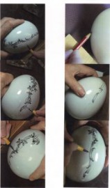 How to decorate with gold on eggs